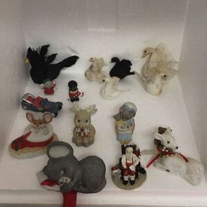 15 each various Christmas statues